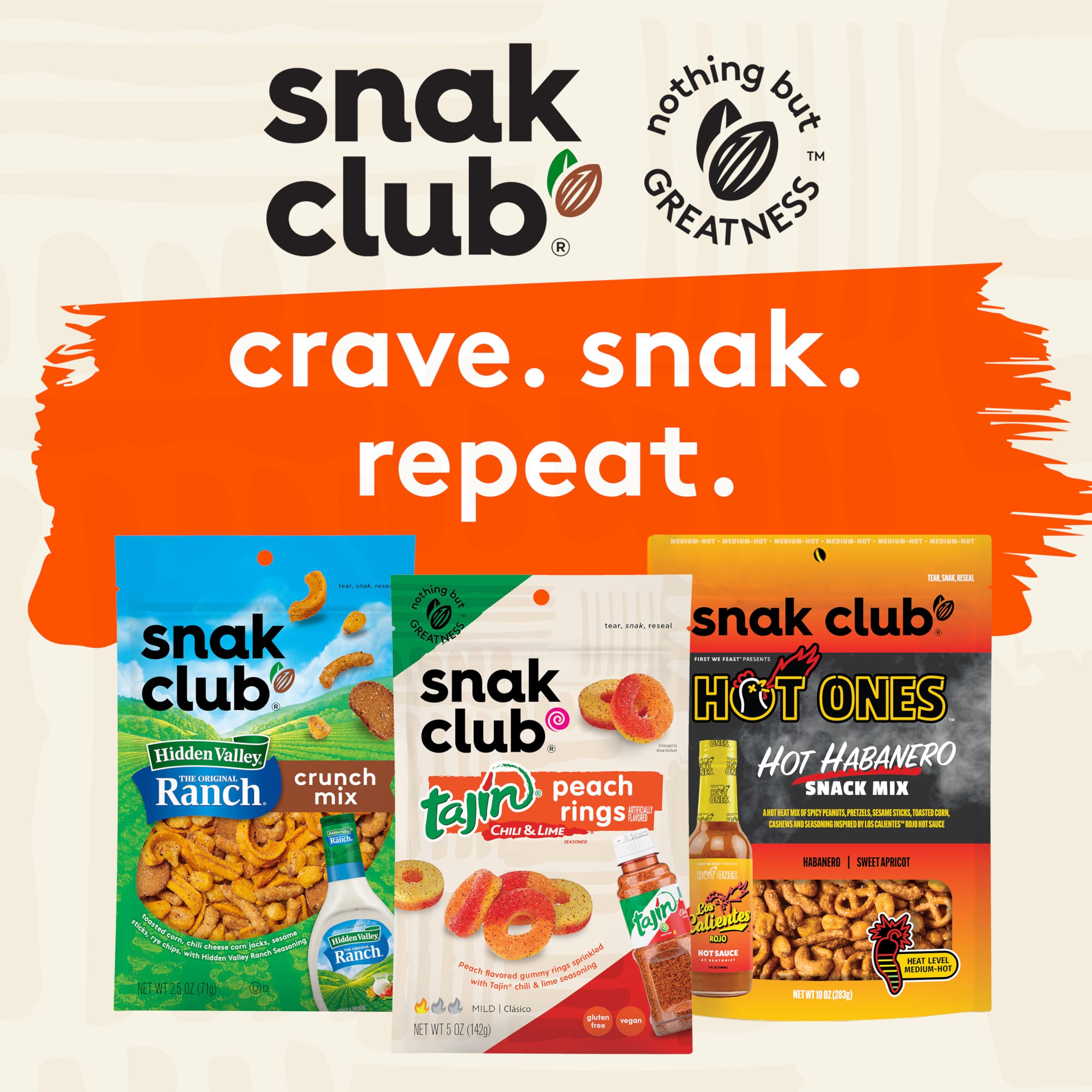 Snak Club Energizer Trail Mix travel-snack, ideal for bags and purses.
