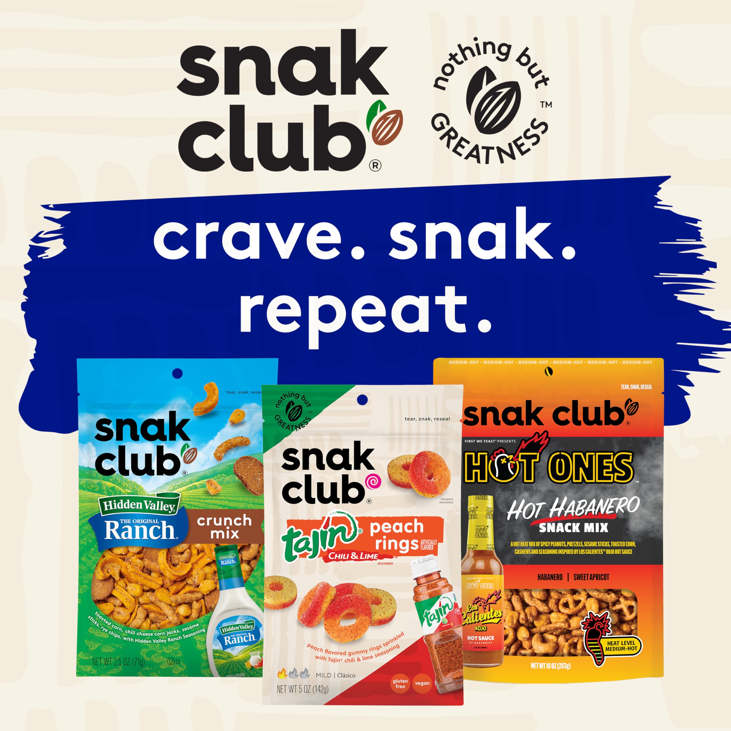 Grab-and-go Snak Club snack scene with fruity-nut balance