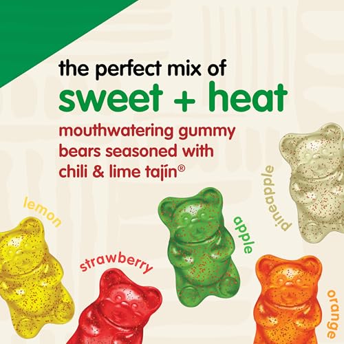 Snak Club Tajin Gummy Bears resealable bag keeps treats fresh for lunch or travel