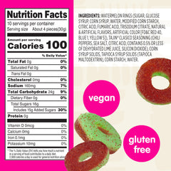 Close up of Tajin seasoning dust on Snak Club Watermelon Rings