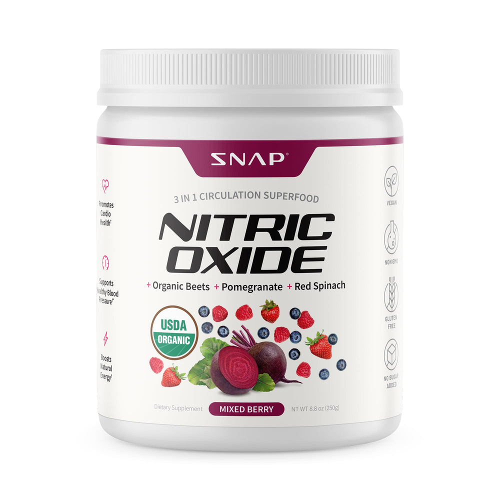 Snap Supplements beet root powder travels well, ideal for gym or office smoothies.