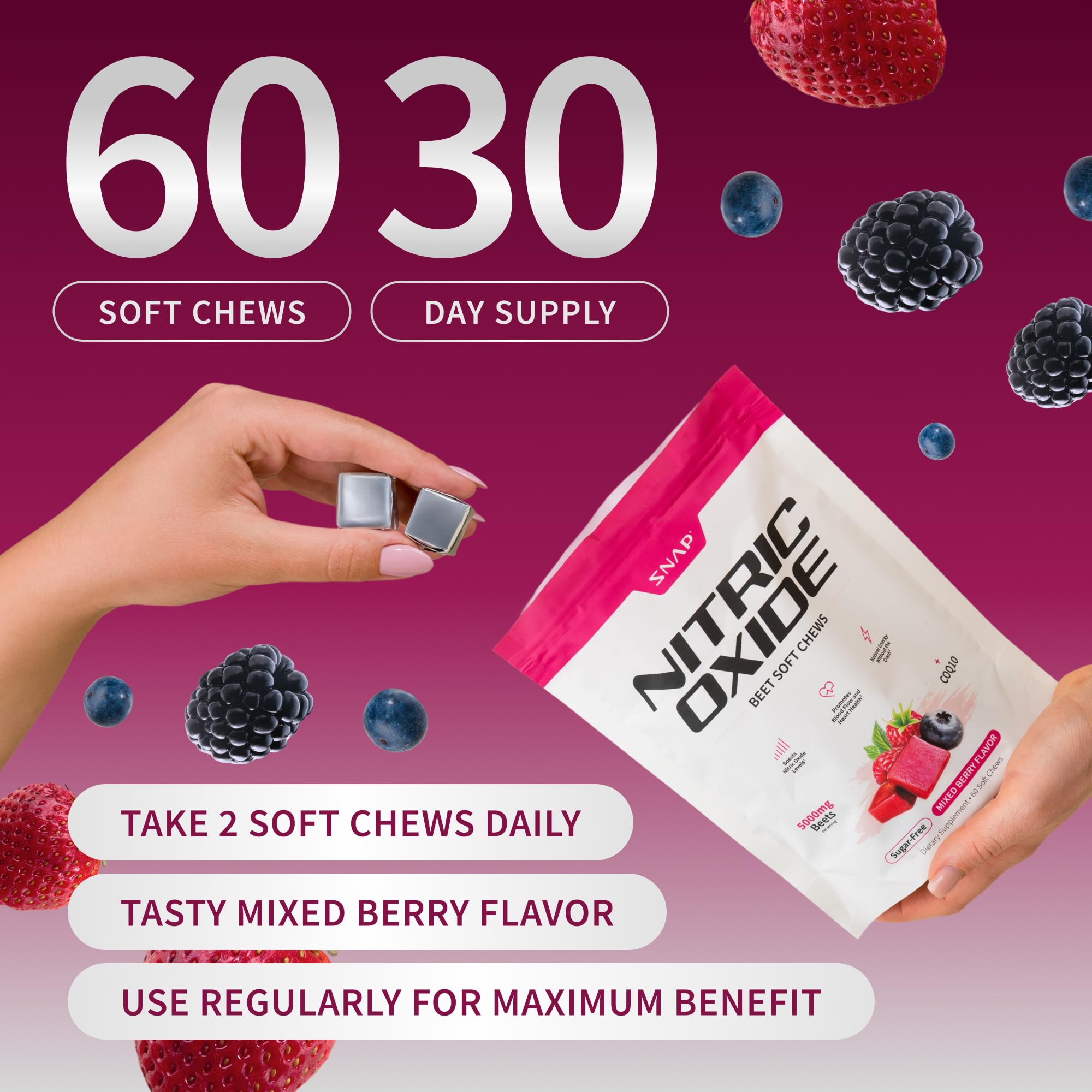 Snap Supplements Beet Root soft chews pictured in gym bag for an active lifestyle.