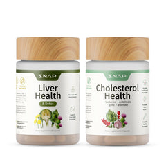 Snap Supplements liver health detox bottle being poured for daily support.