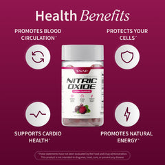 Snap Supplements Nitric Oxide Gummies beet root close-up highlights nitrate-rich formulation for active lifestyles.