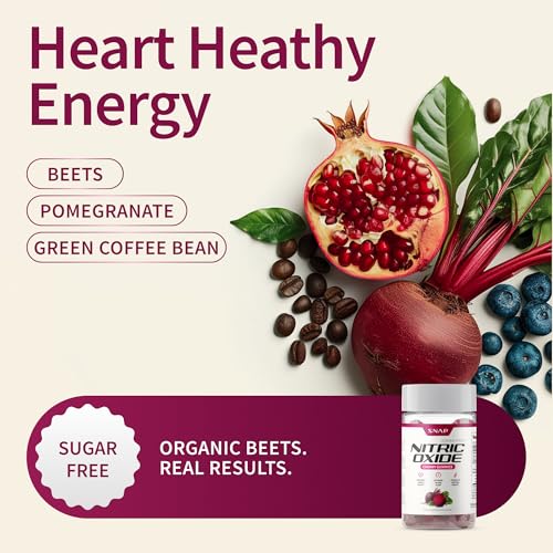 Snap Supplements gummies featuring blueberry, broccoli, turmeric blend for cellular health