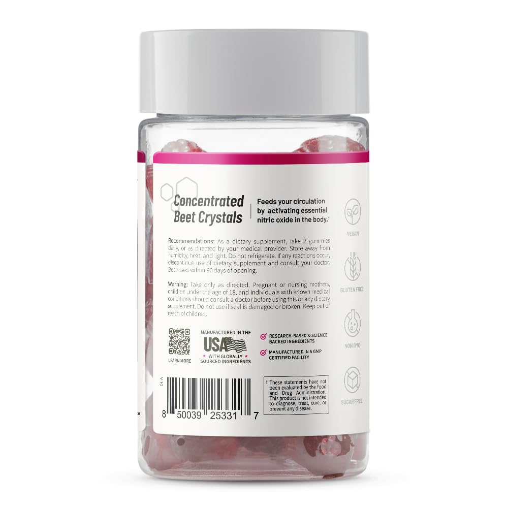 Snap Supplements Nitric Oxide Gummies desk or gym bag setup shows easy, vegan-friendly snacking.