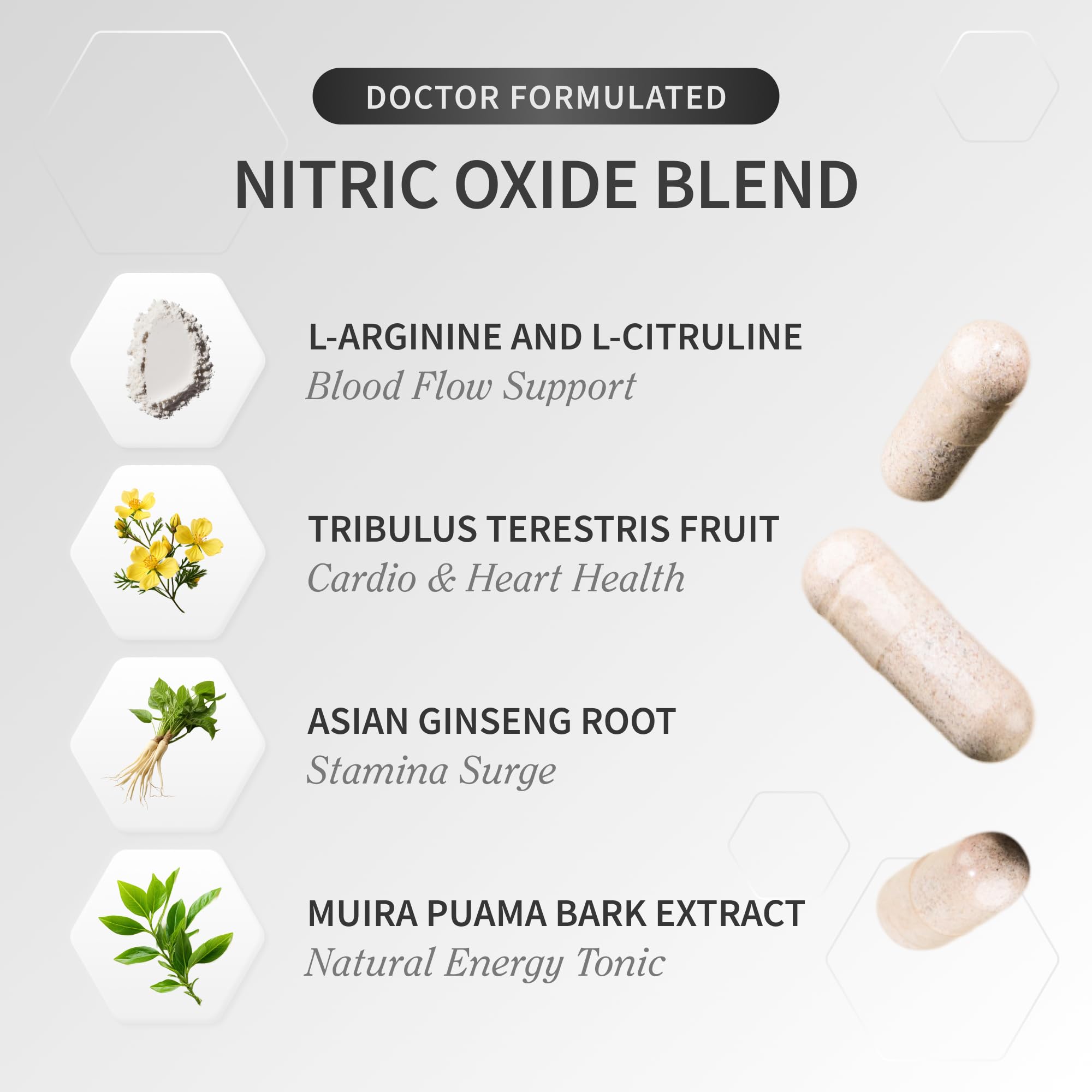 Snap Supplements Nitric Oxide label closeup shows vegan-friendly formula.