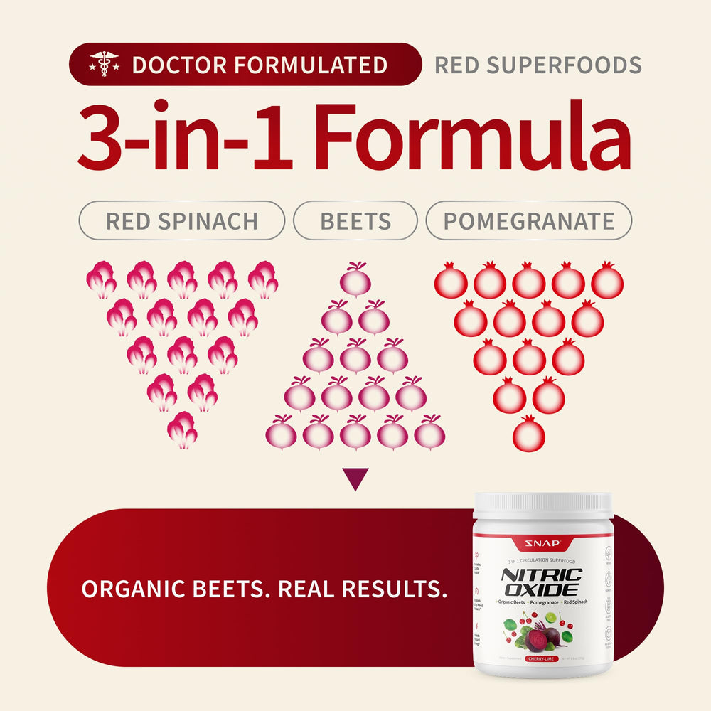 Snap Supplements organic beet root powder label close-up highlighting natural ingredients