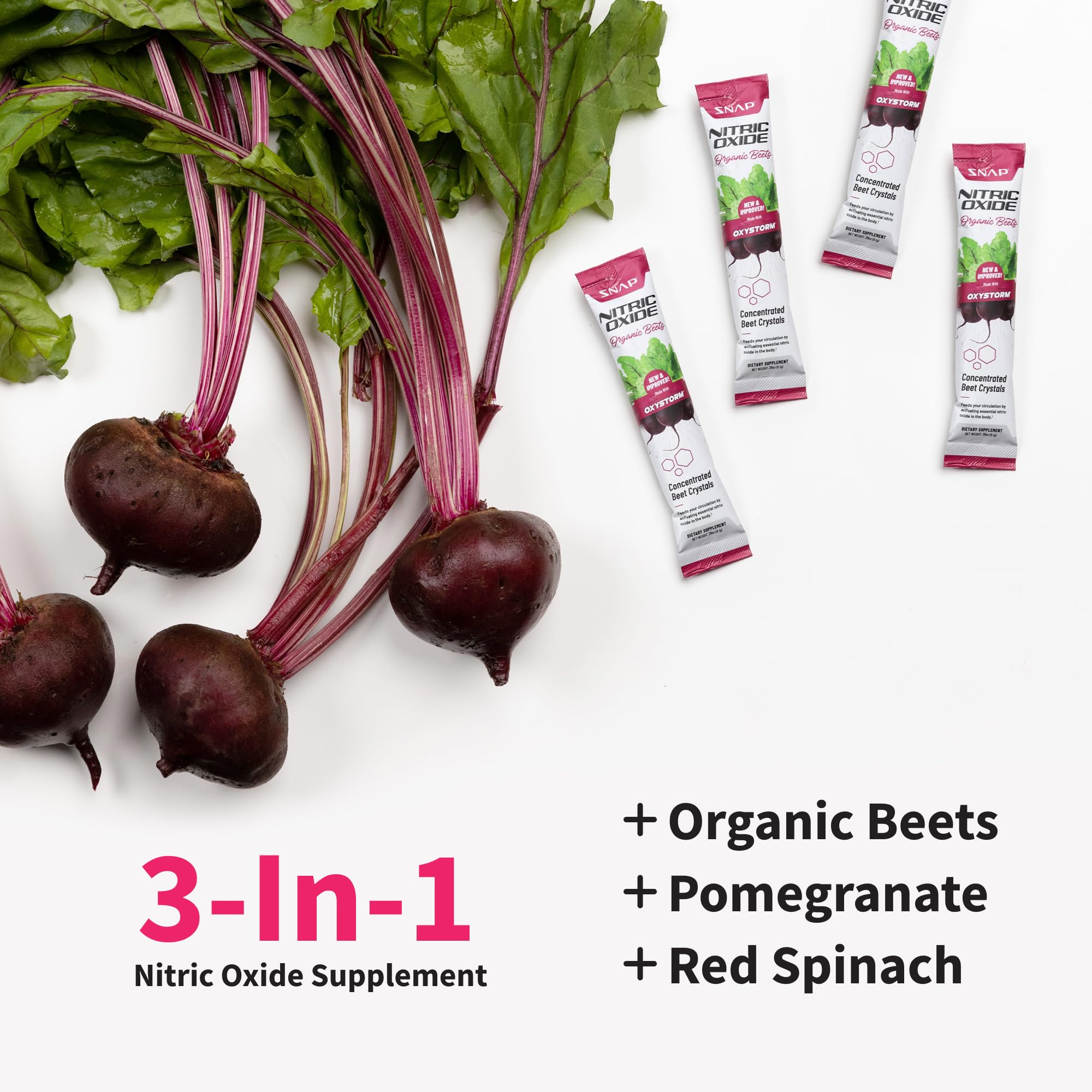 Snap Supplements organic beets close-up highlighting natural ingredients