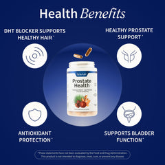 Snap Supplements Prostate Health bottle showing turmeric and magnesium for inflammatory balance