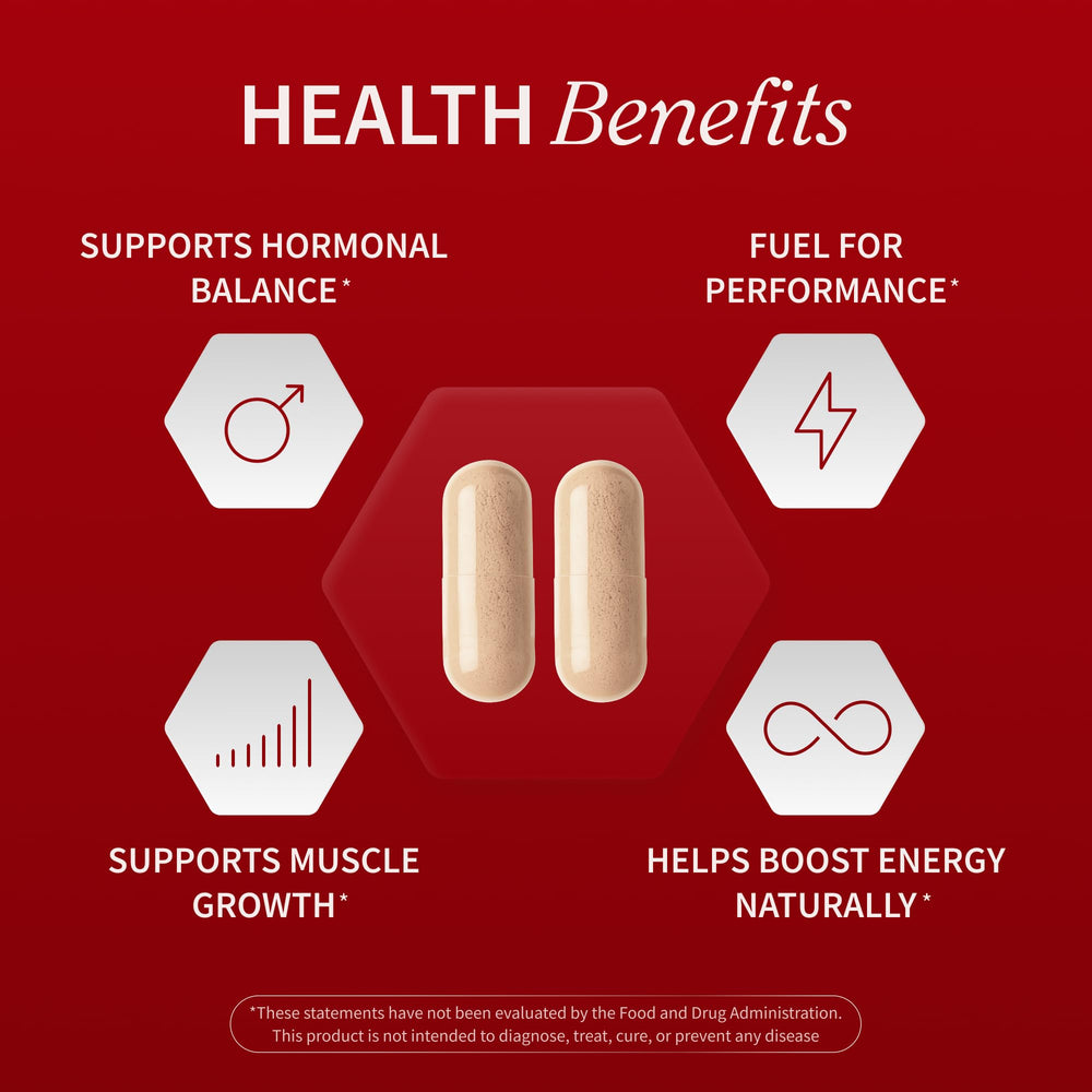Snap Supplements Testosterone Booster bottle close-up emphasizes herbal synergy.
