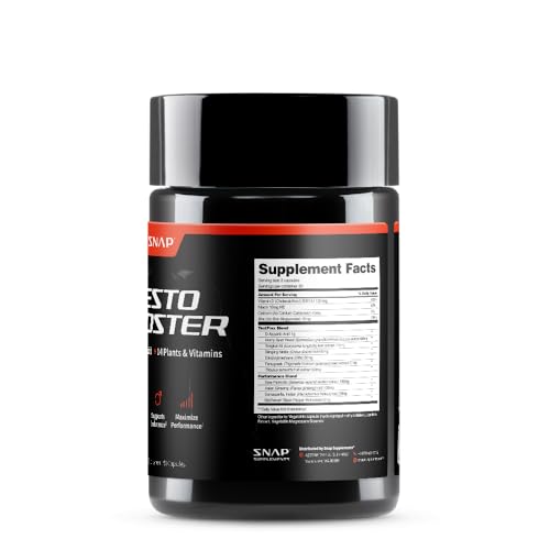 Snap Supplements Testosterone Booster bottle cap ensures freshness.