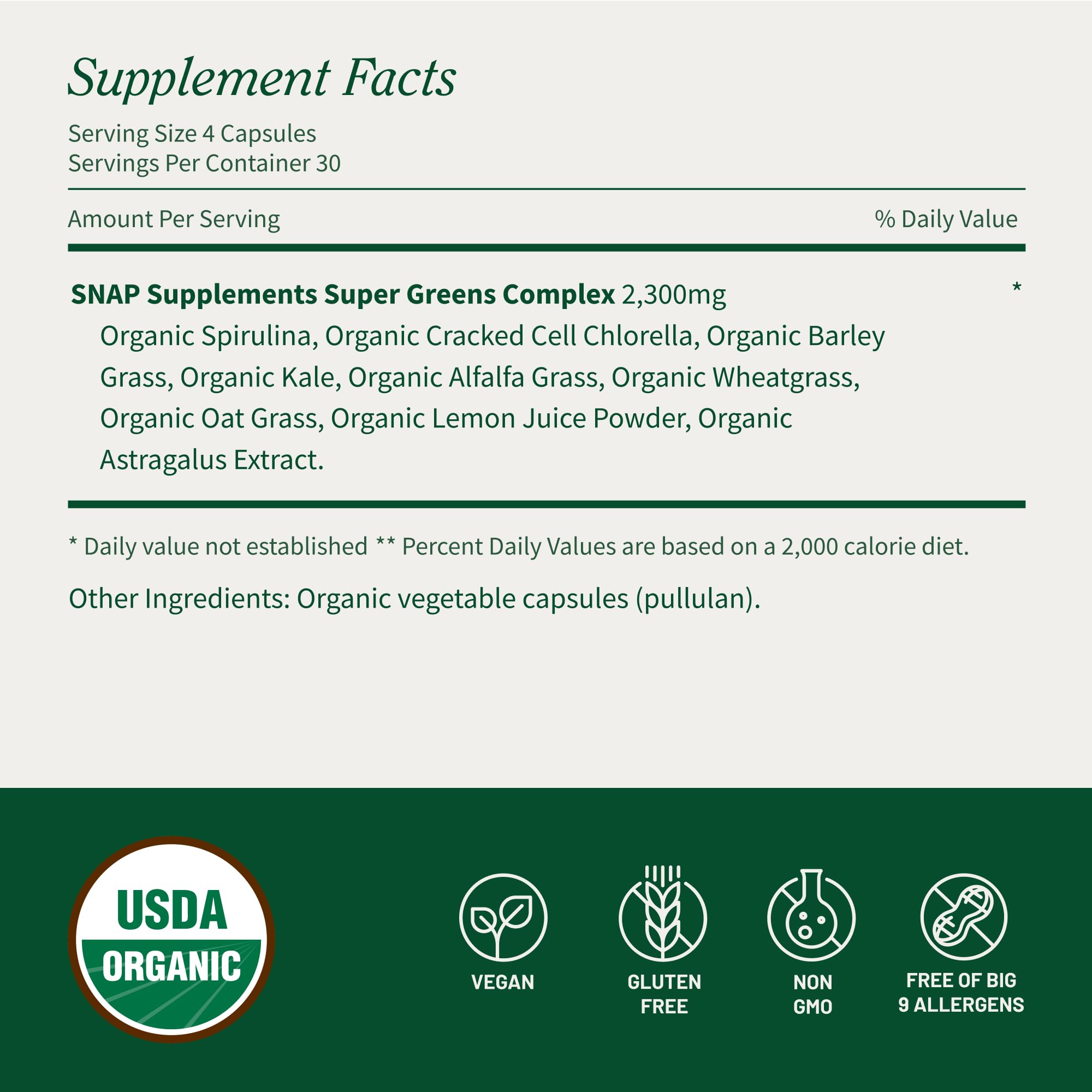 Snap Supplements vegan friendly capsules ready for daily supplementation