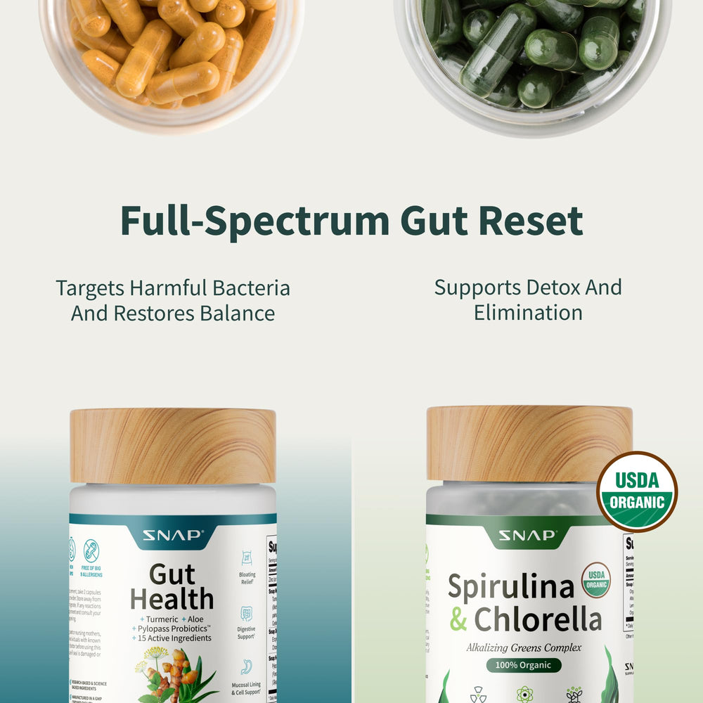 Snap Supplements vegan gluten-free label on container emphasizing allergen-free quality