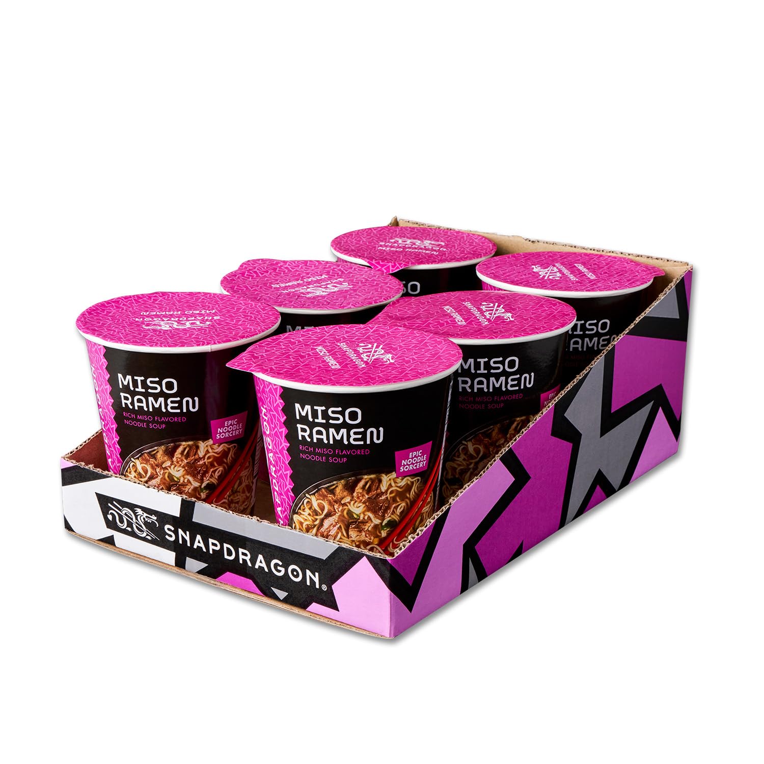 Snapdragon Ramen Cups offer five flavors for quick variety.