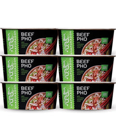 Snapdragon Pho Bowls box front in a six-pack for quick meals