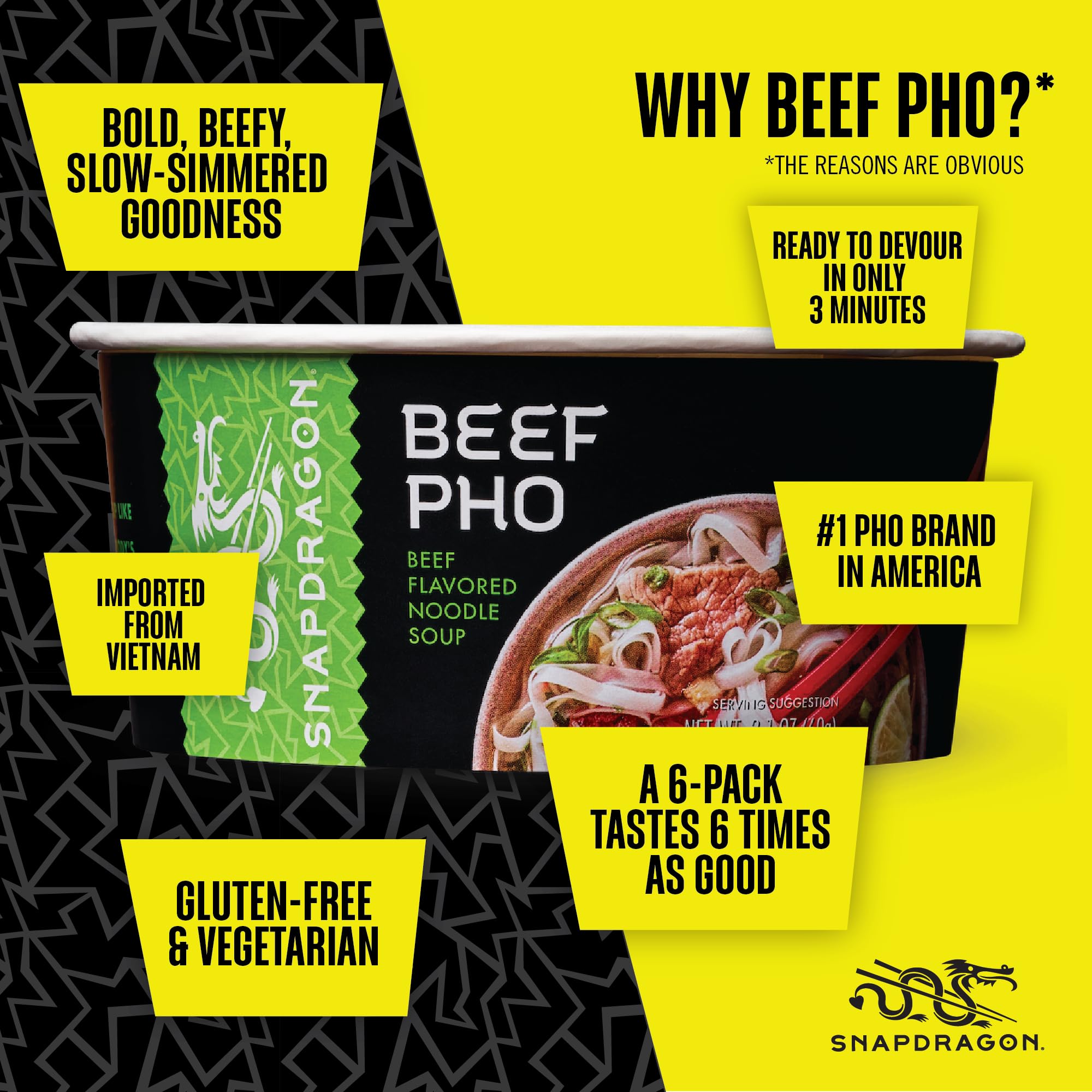 Snapdragon Pho Bowls microwave-ready cup for quick meals
