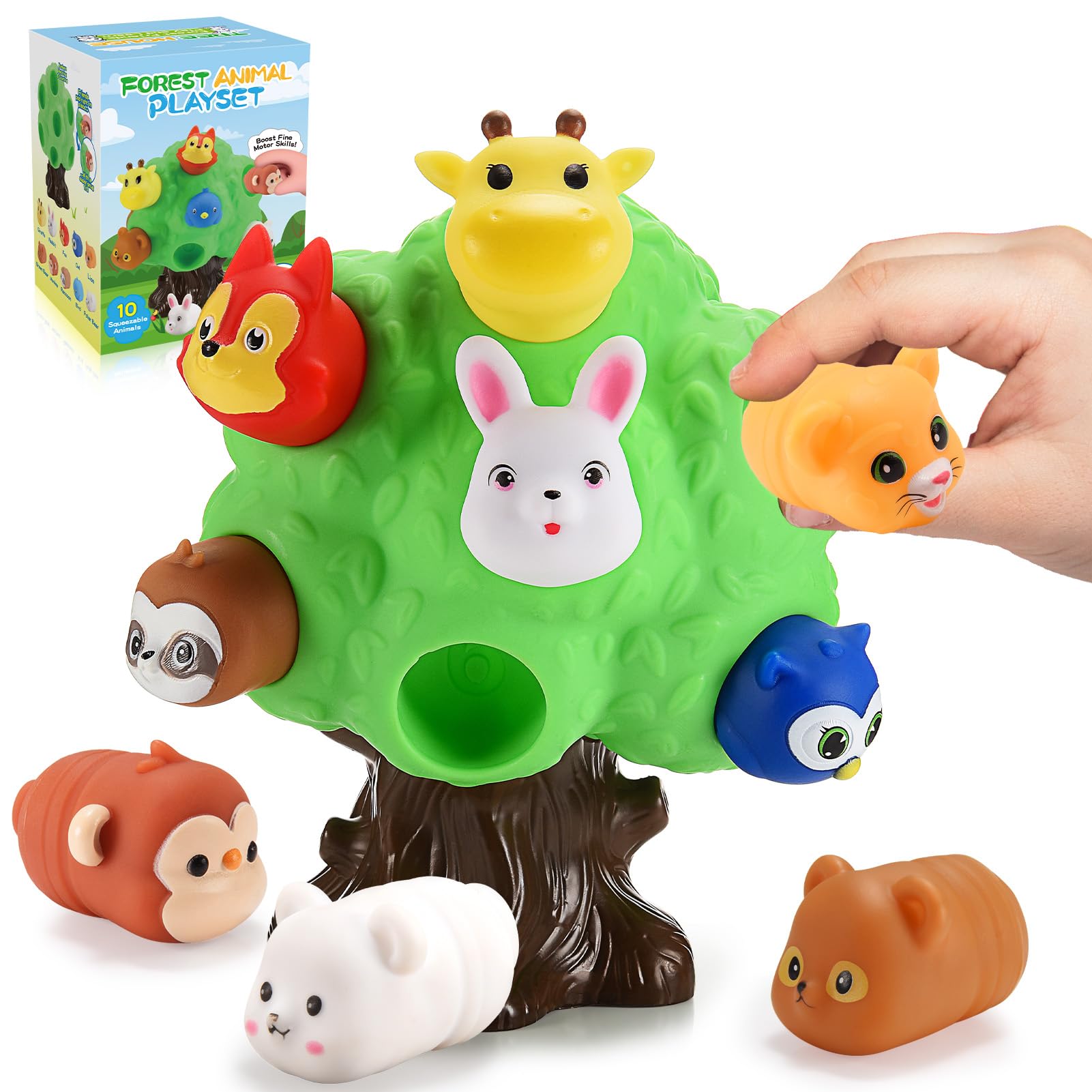 SnapGlowz farm animals playset with colorful figures for imaginative pretend play