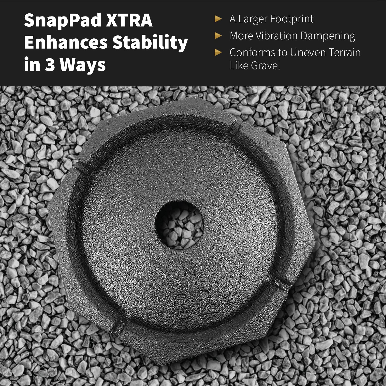SnapPad XTRA 61-percent surface area increase for better support