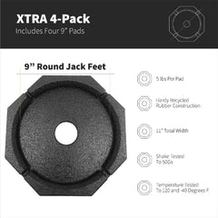SnapPad XTRA larger footprint boosts stability on gravel and uneven terrain