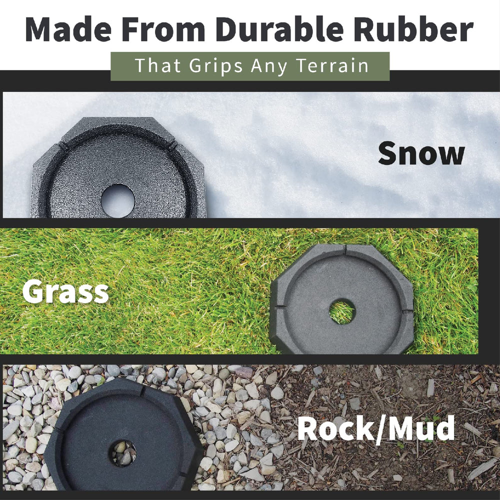 SnapPad XTRA protects RV jack feet from gravel and debris