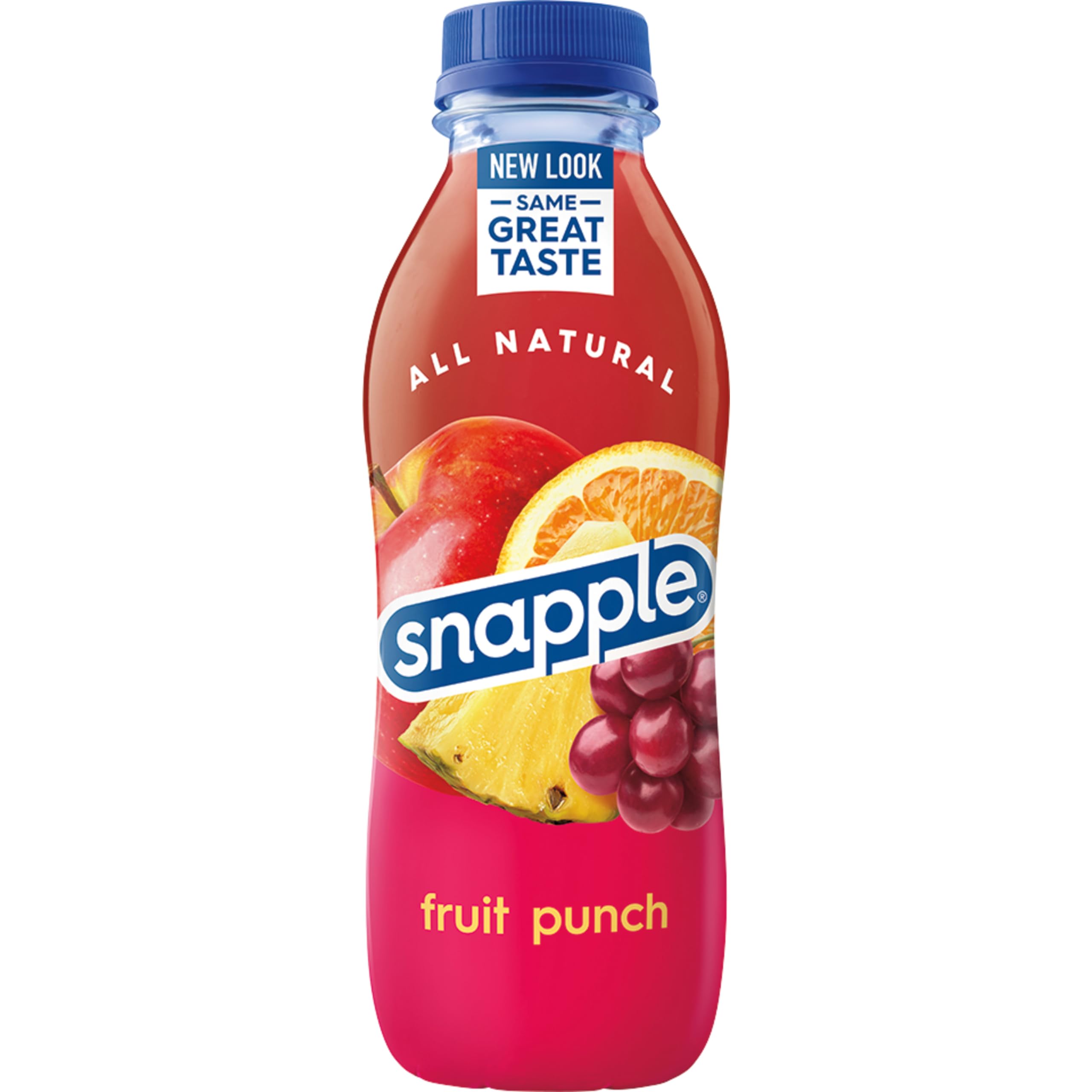 Snapple Fruit Punch glass served outdoors, perfect for picnics and outdoor breaks.