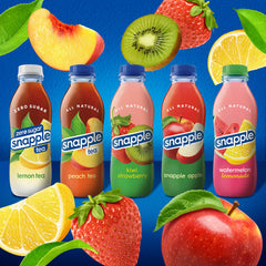 Snapple Mango Madness pouring into glass — refreshing on-the-go mango delight.