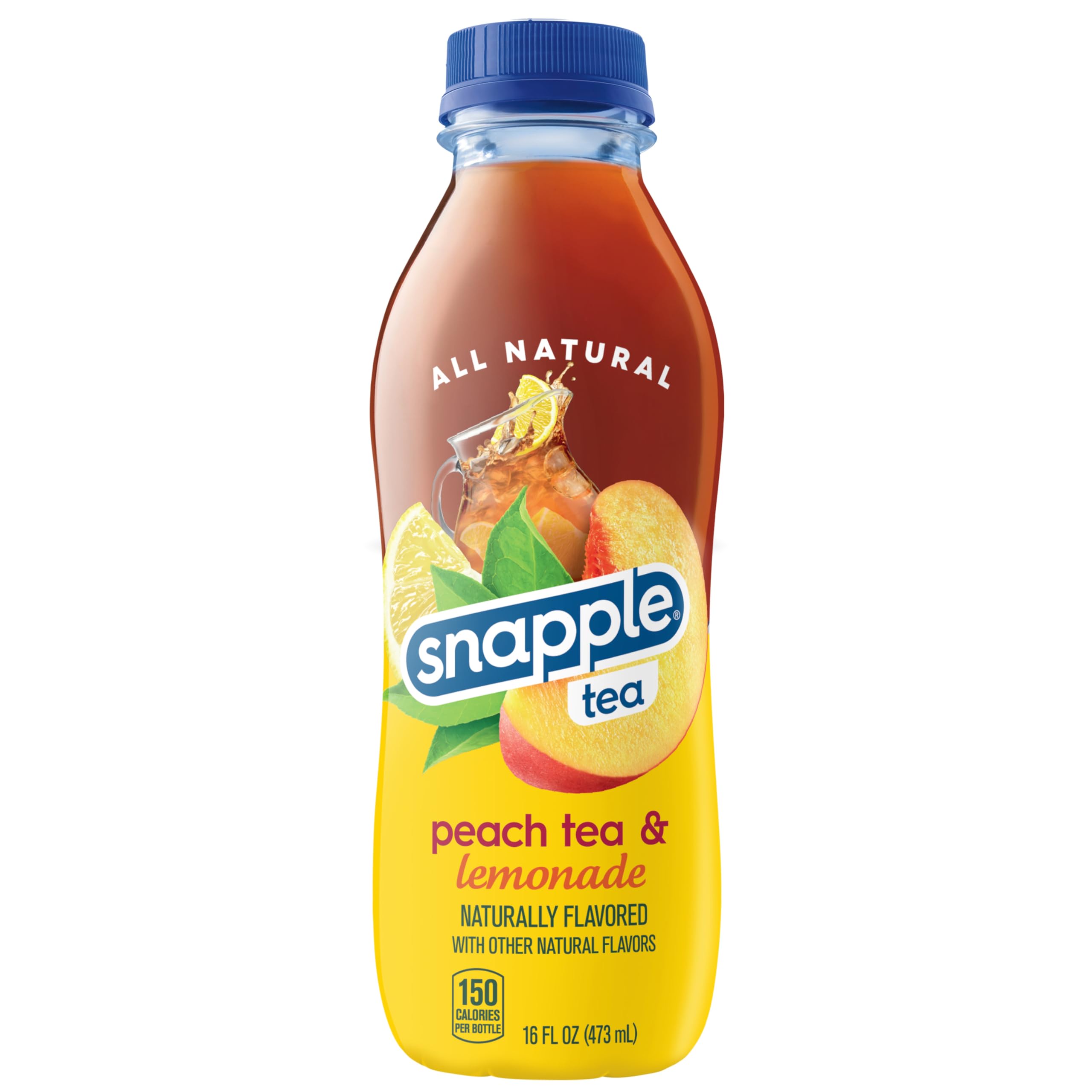 Snapple Peach Tea Lemonade during lunch break, easy refreshment.