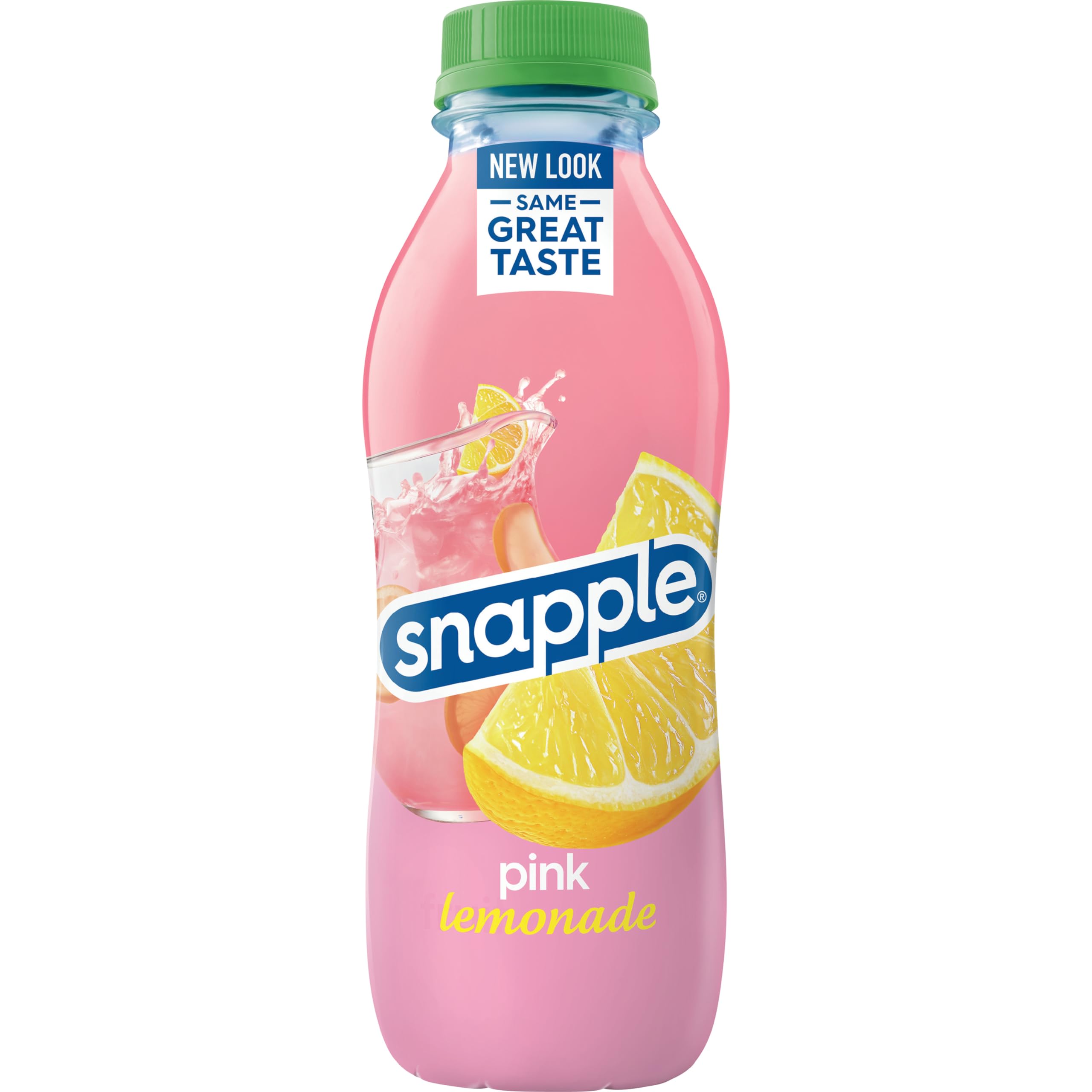 Pack of 12 Snapple Pink Lemonade on display.