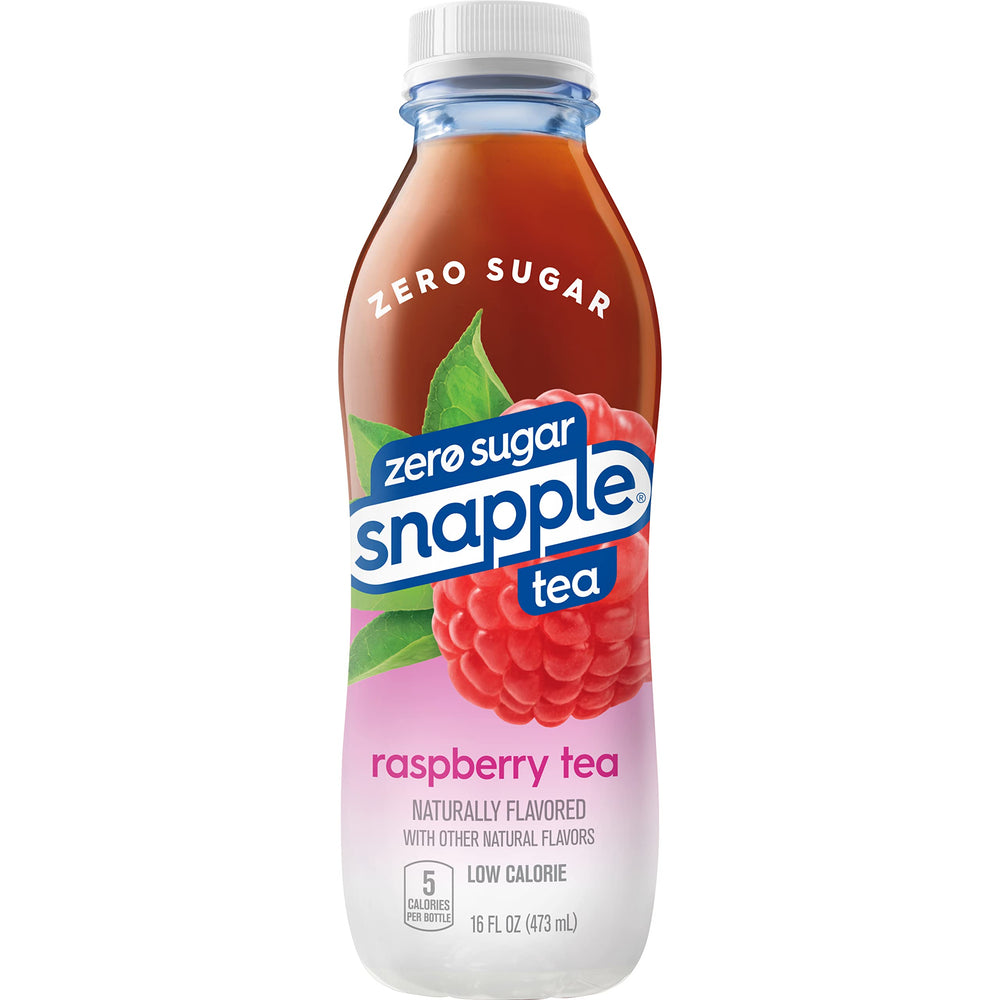 Snapple bottle recycling symbol emphasizes eco-friendly packaging.