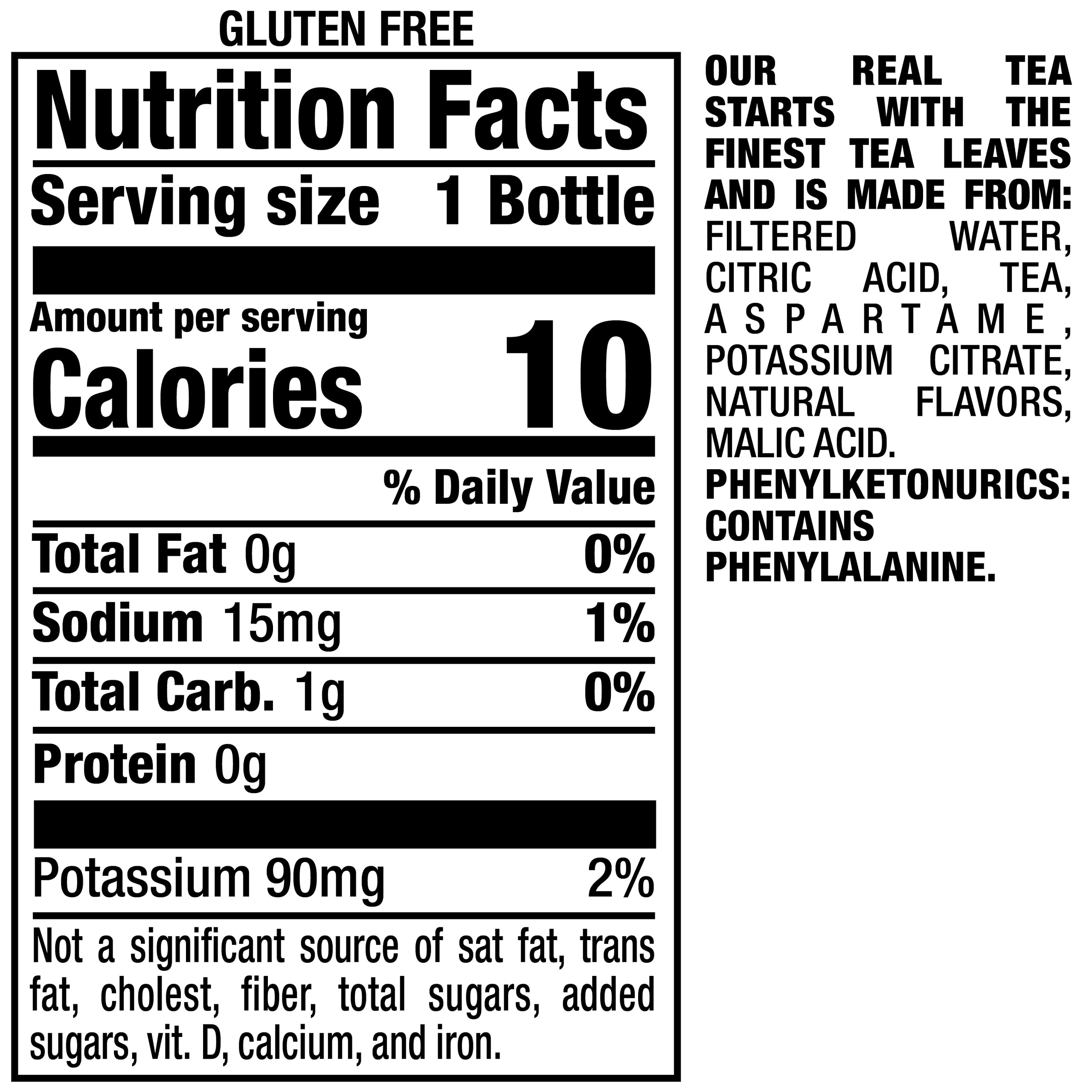 Snapple Zero Sugar Peach Tea bottle close-up highlighting peach aroma and low-calorie appeal.