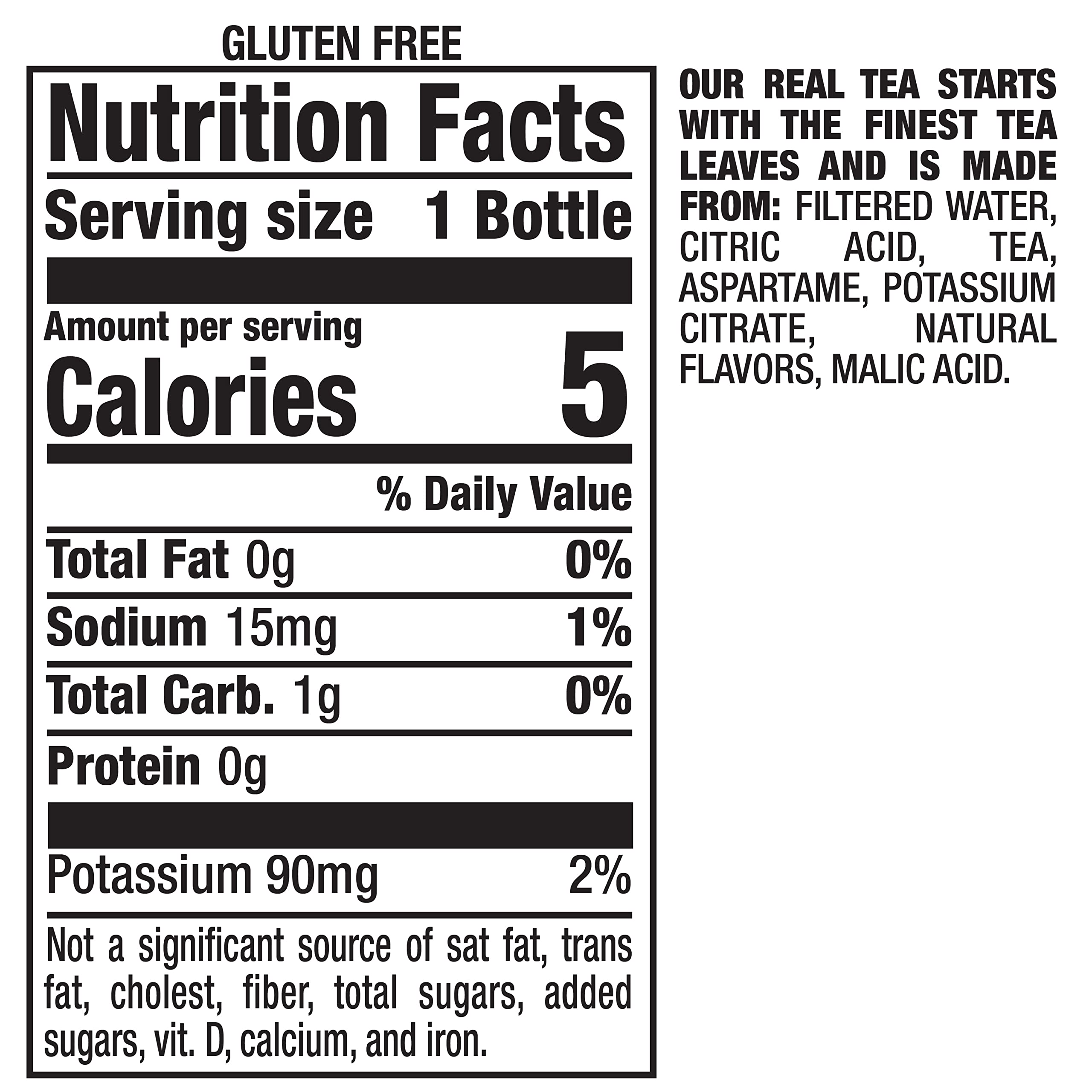Snapple Zero Sugar Raspberry Tea label closeup highlights bold flavor.