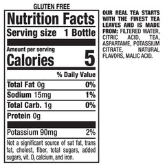 Snapple Zero Sugar Raspberry Tea label closeup highlights bold flavor.