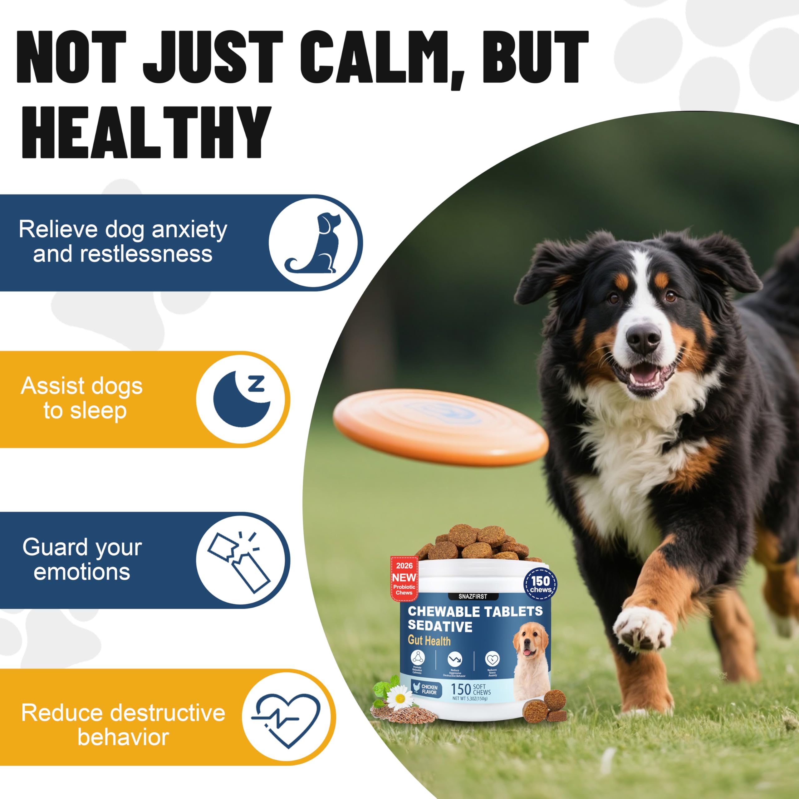 SnazFirst calming chews dog treats collection ready for daily stress support
