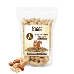 Sneaky Mango cacahuètes crues en coque 1 lb, nourrissent la faune locale.