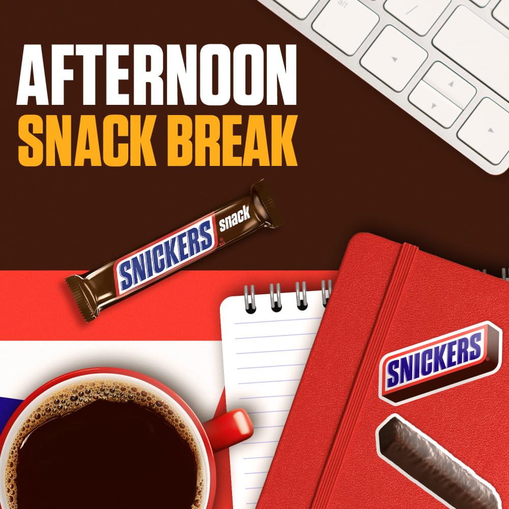 Snickers after-work snack option for a satisfying bite.