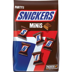 Snickers Minis bulk bag 35.6 oz, ideal for sharing at events.