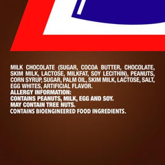 Snickers peanuts caramel nougat detail in creamy chocolate.