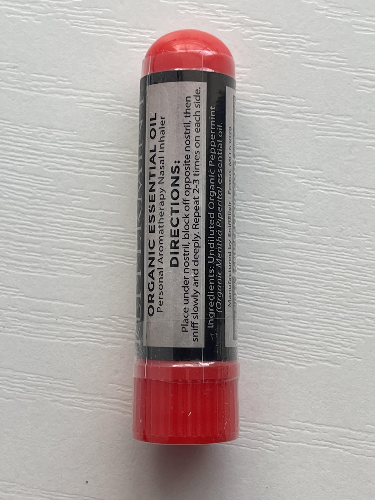 Made in USA badge on SniffElixir packaging