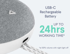SNOOZ Go 2 Bluetooth speaker streams music or podcasts on the go.