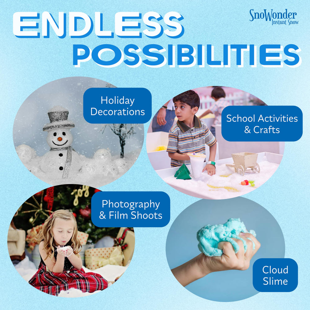 Snowonder floral-arrangement snow accent adds whimsical texture.