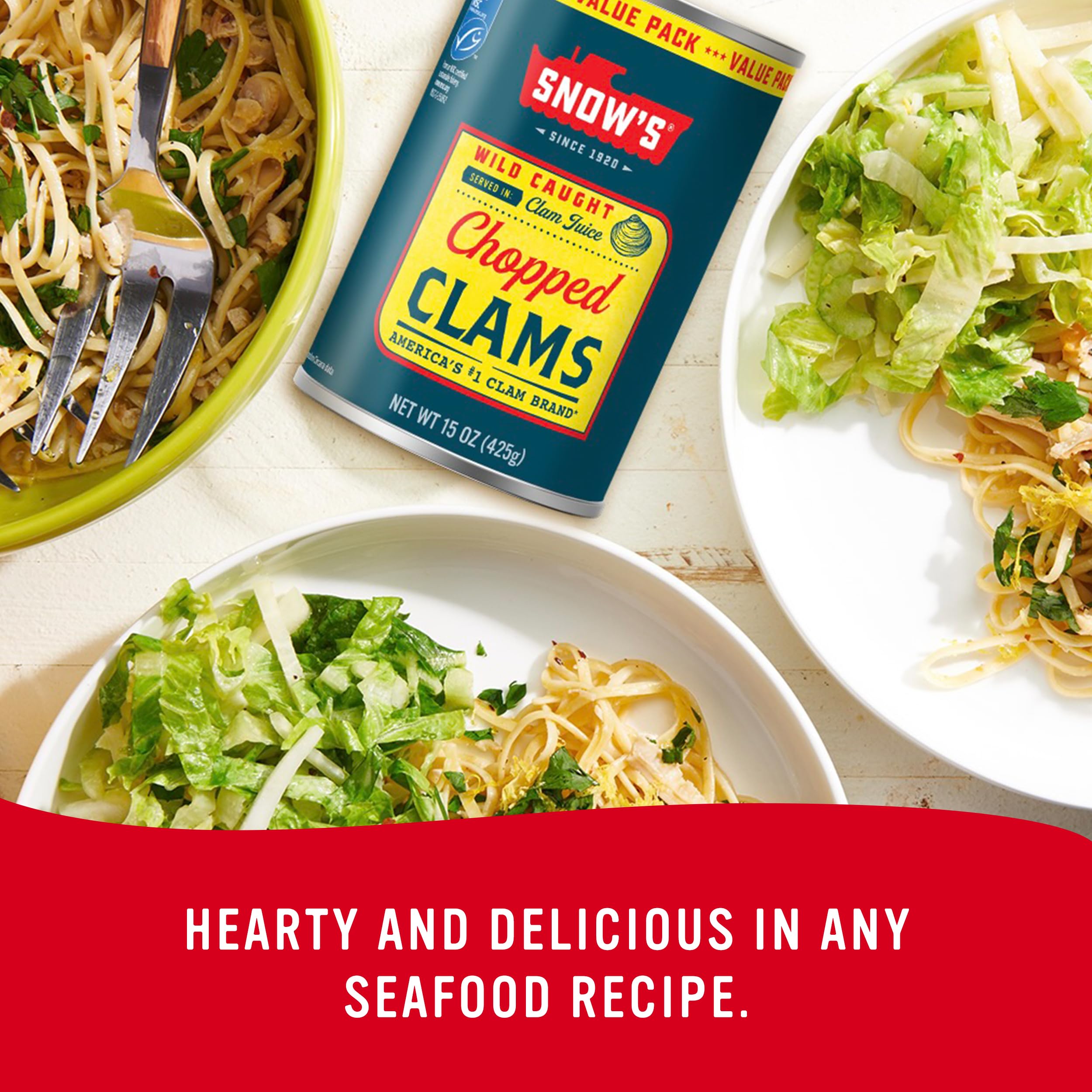 Snow's can label closeup highlights quality and heritage you can trust.