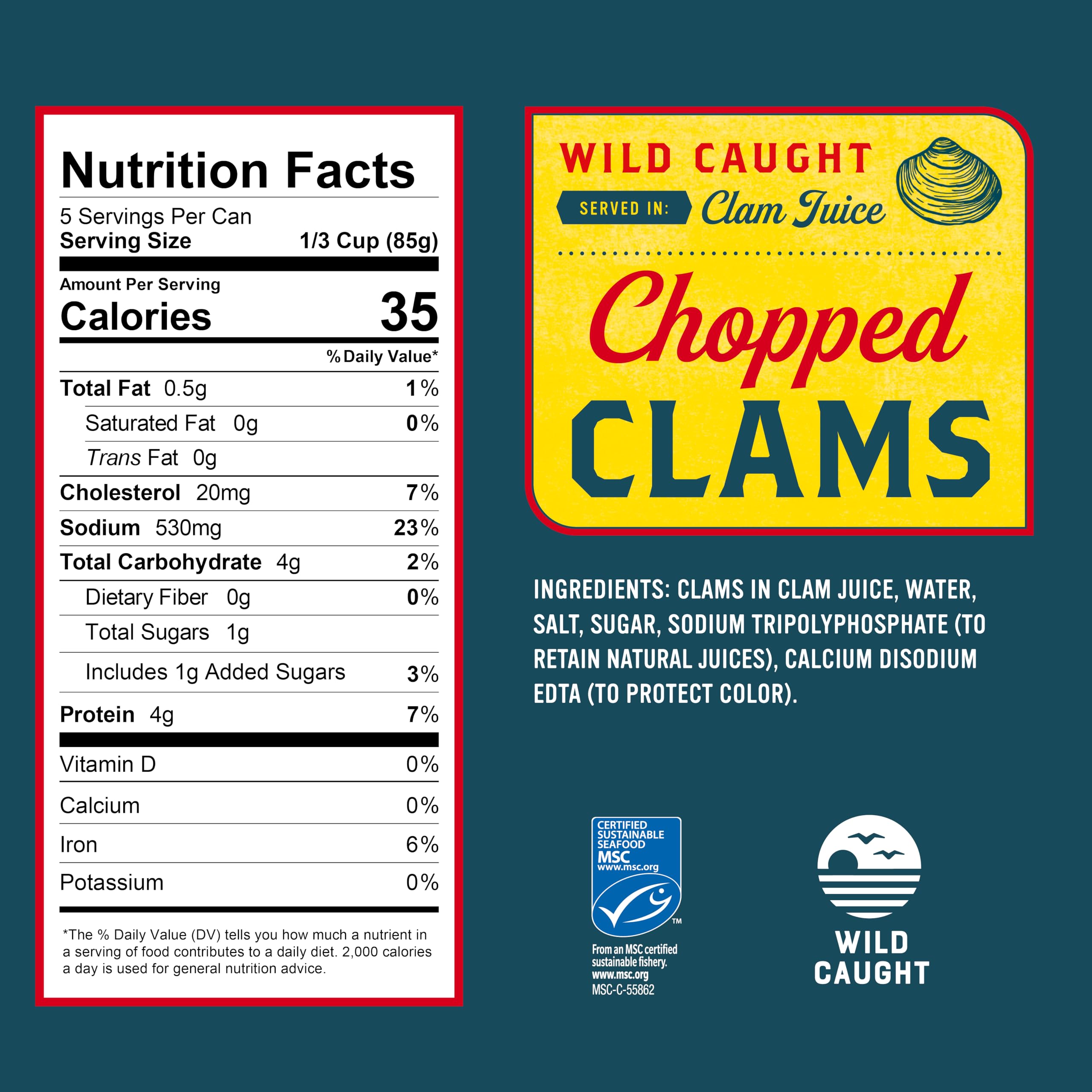 Snow's chopped clams in soup and stews elevate meals with hearty seafood bites.