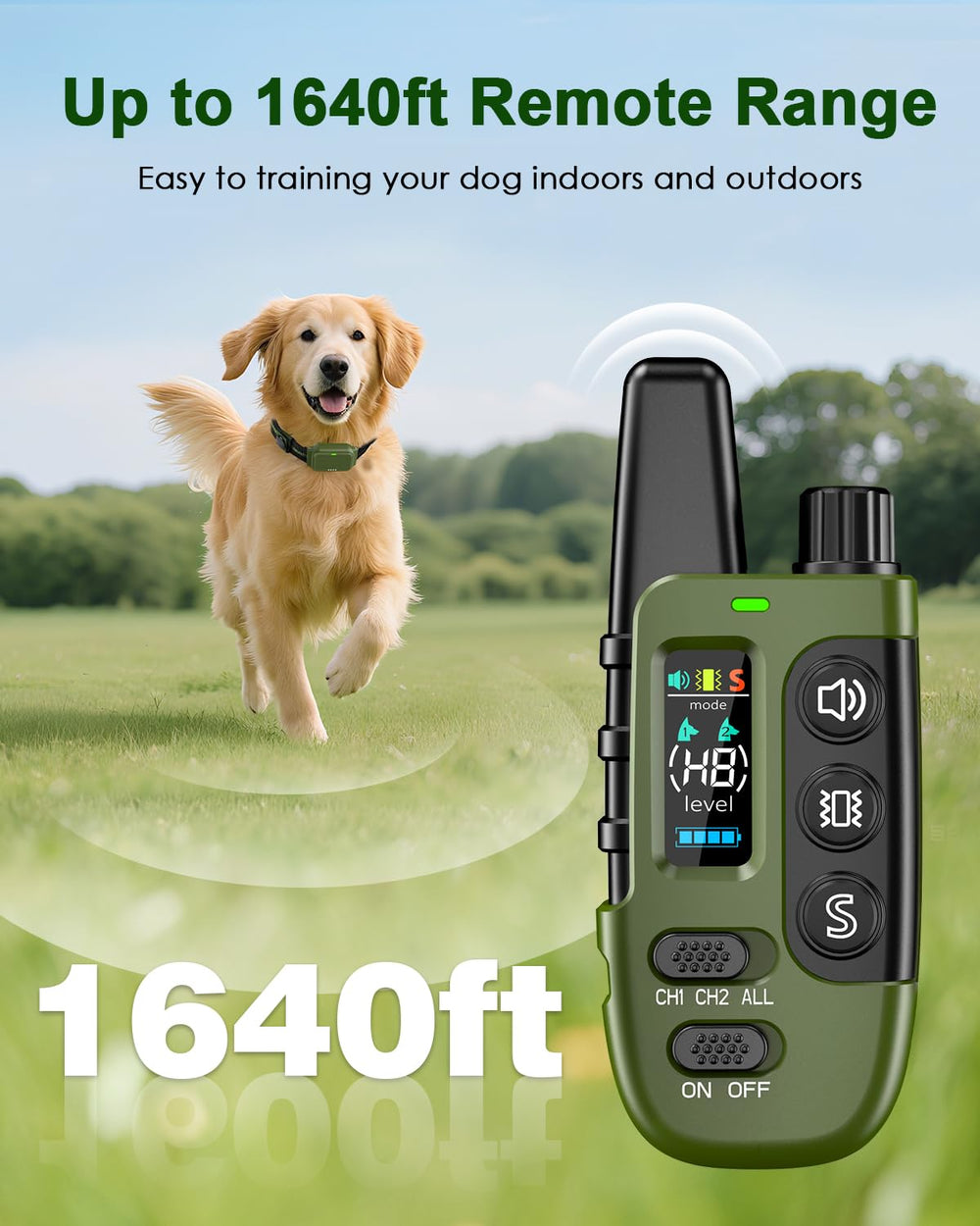 Snsng training modes include beep, vibration, and safe static for customizable cues.