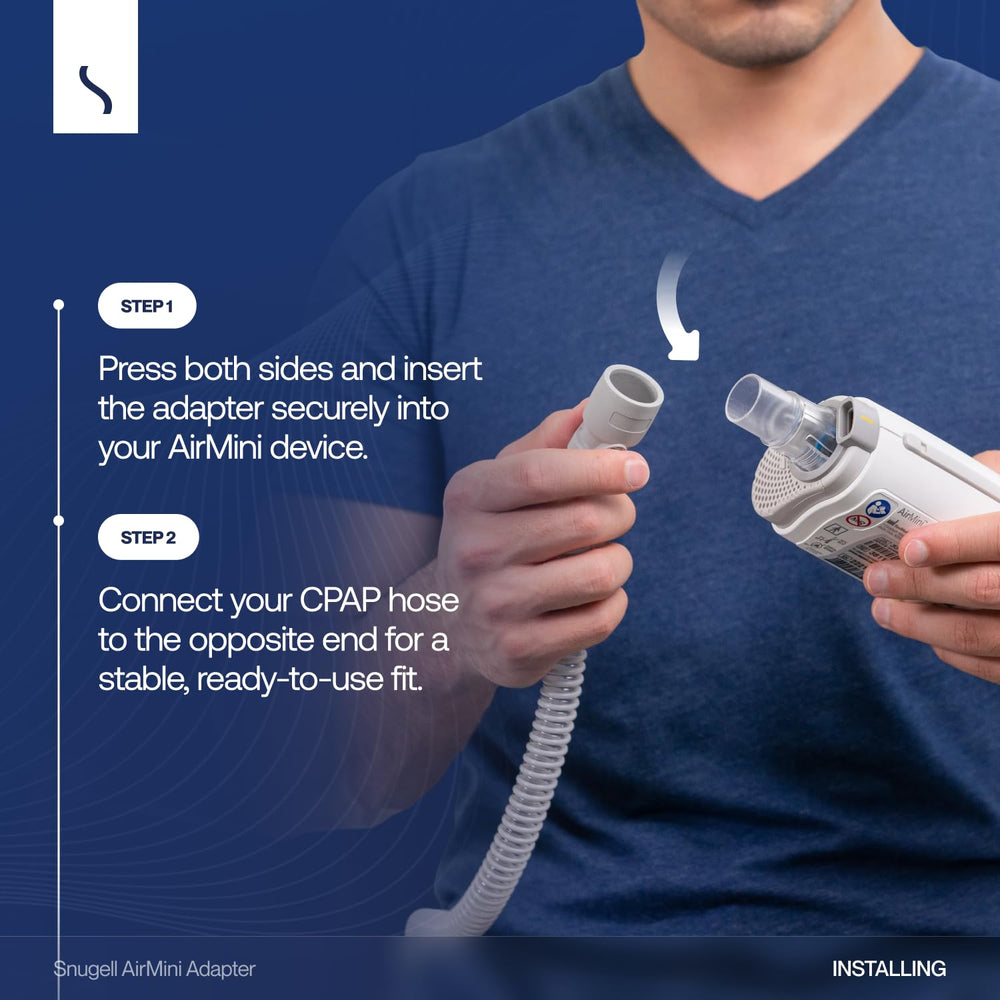 Snugell AirMini durable CPAP accessory enhances therapy setup stability.
