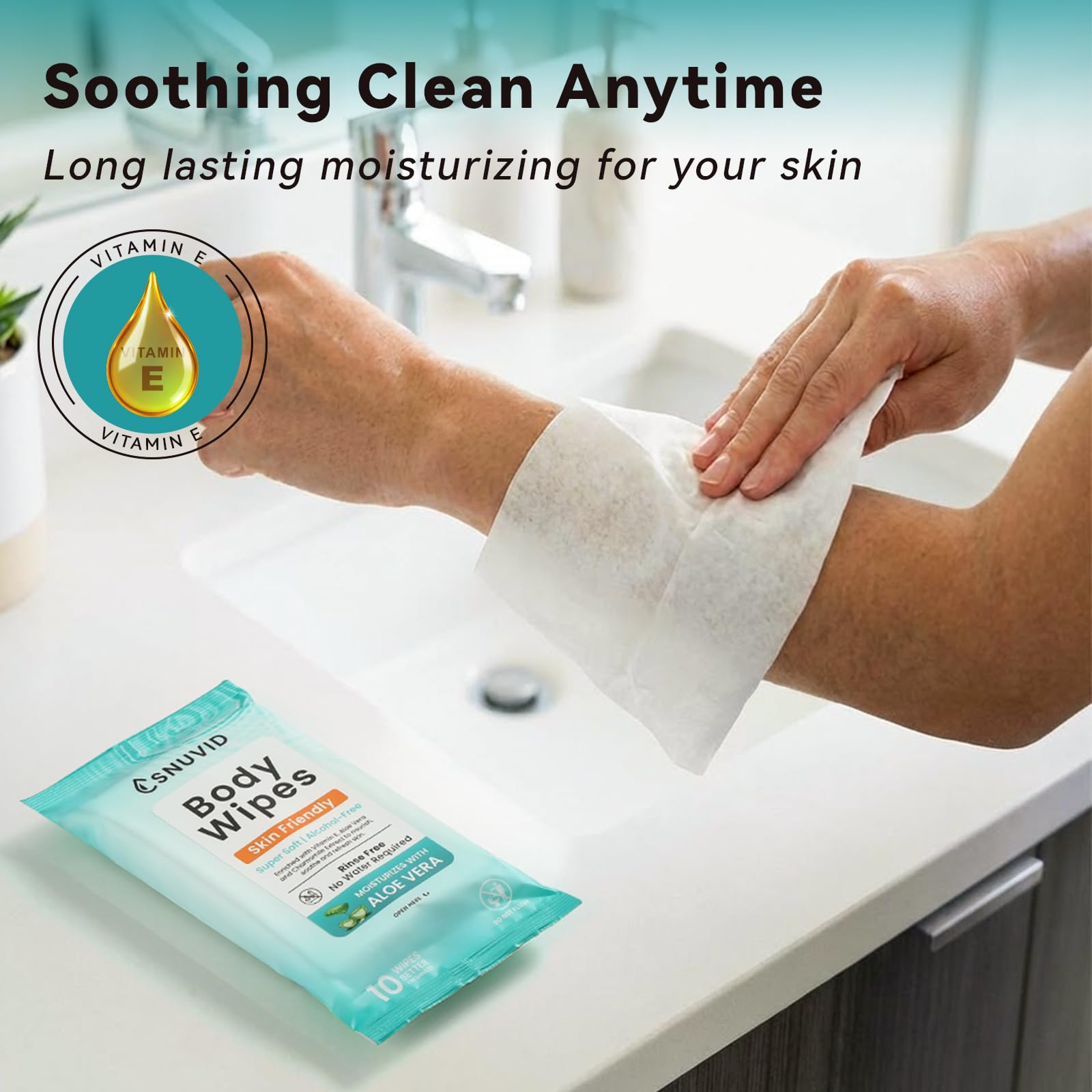 Snuvid 8x11-inch wipes deliver full-body coverage without bulk.