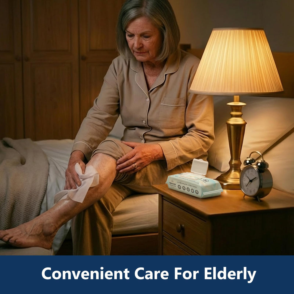 Snuvid adult wipes bedside use supports on-bed care routines.