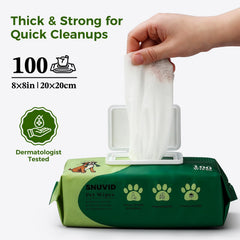 Snuvid dog wipes lid closed for easy, ready-to-use grooming sessions