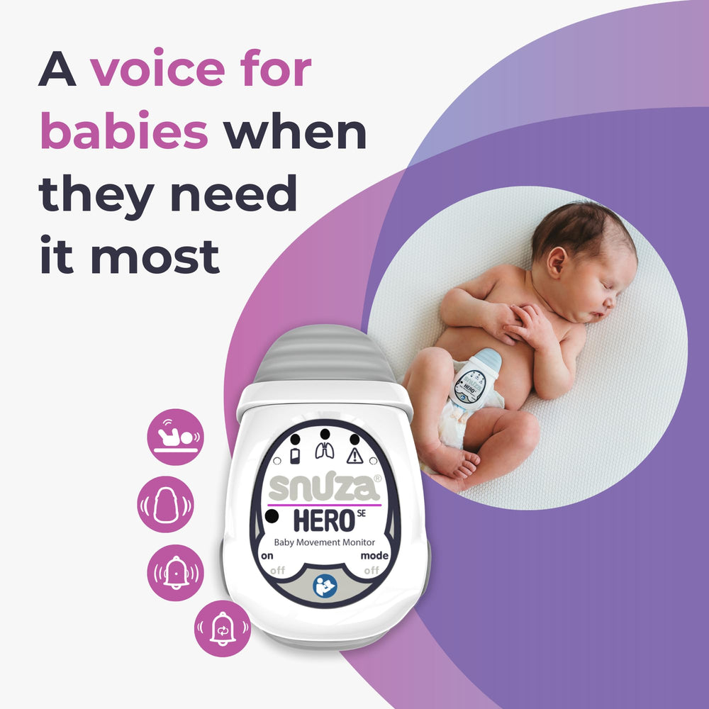 Snuza Hero diaper attachment enables quick, accurate placement.