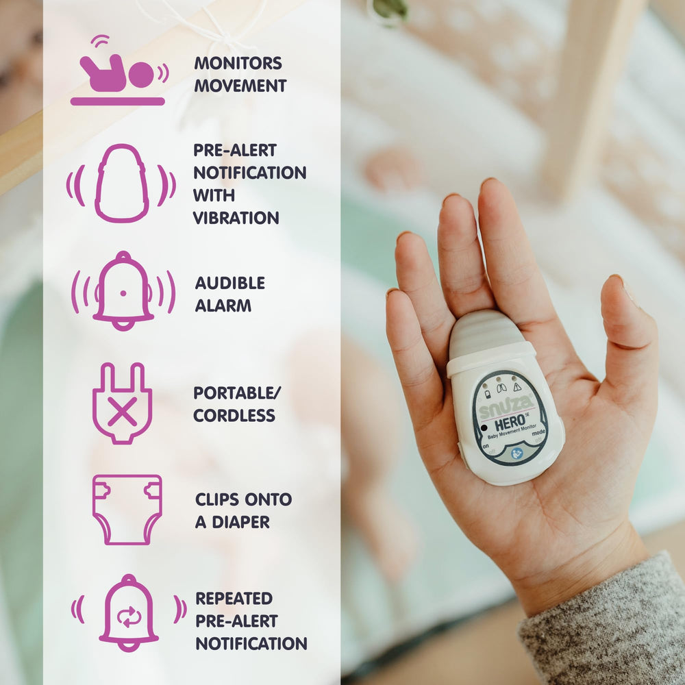 Snuza Hero portable case supports on-the-go peace of mind.